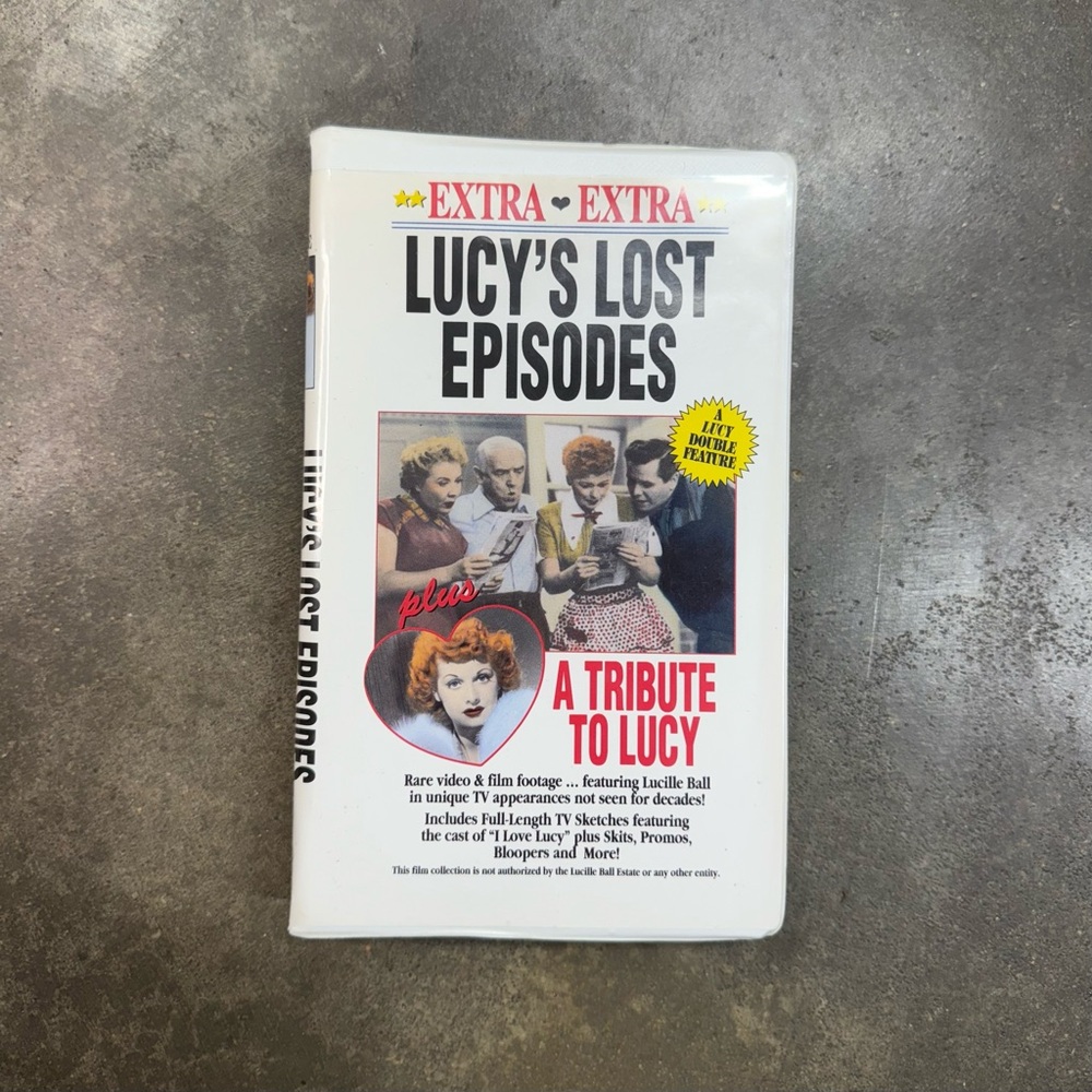 Vintage Lucille Ball VHS – Lucy’s Lost Episodes & A Tribute to Lucy